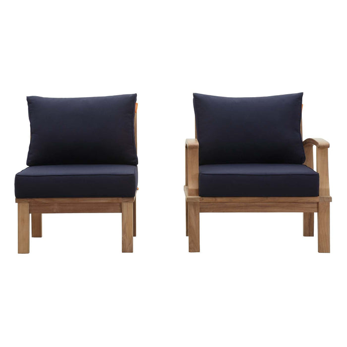 Marina 2 Piece Outdoor Patio Teak Set - view 8