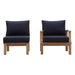 Marina 2 Piece Outdoor Patio Teak Set - view 8