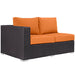 Convene Outdoor Patio Left Arm Loveseat - alternate angle view