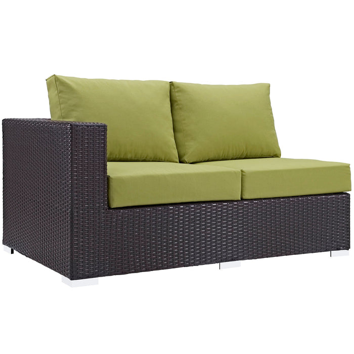 Convene Outdoor Patio Left Arm Loveseat - detail close-up
