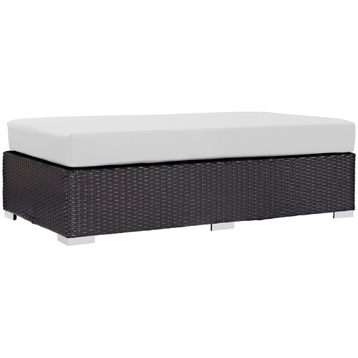 Modway Convene Outdoor Patio Fabric Rectangle Ottoman Living Room Furniture - View 29