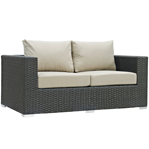 Sojourn Outdoor Patio Sunbrella® Loveseat - alternate angle view