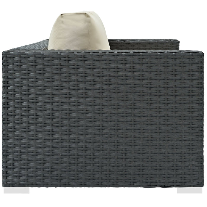 Sojourn Outdoor Patio Sunbrella® Loveseat - detail close-up