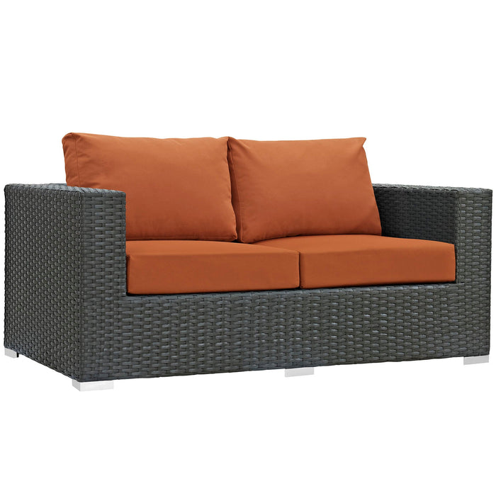 Sojourn Outdoor Patio Sunbrella® Loveseat - view 22