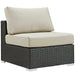 Sojourn Outdoor Patio Fabric Sunbrella® Armless - Modway \outdoor\sofas & sectionals