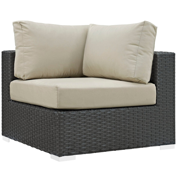 Sojourn Outdoor Patio Sunbrella® Corner - Modway \outdoor\sofas & sectionals