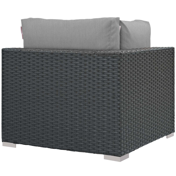 Sojourn Outdoor Patio Sunbrella® Corner - in lifestyle setting