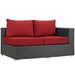 Sojourn Outdoor Patio Sunbrella® Right Arm Loveseat - Modway \outdoor\sofas & sectionals