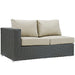 Sojourn Outdoor Patio Sunbrella® Left Arm Loveseat - Modway \outdoor\sofas & sectionals