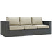 Sojourn Outdoor Patio Sunbrella® Sofa - alternate angle view