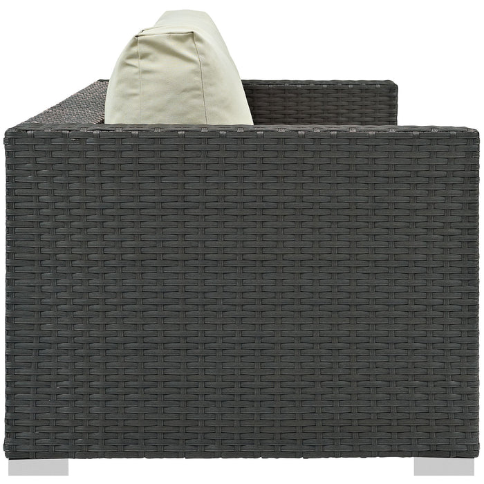 Sojourn Outdoor Patio Sunbrella® Sofa - detail close-up