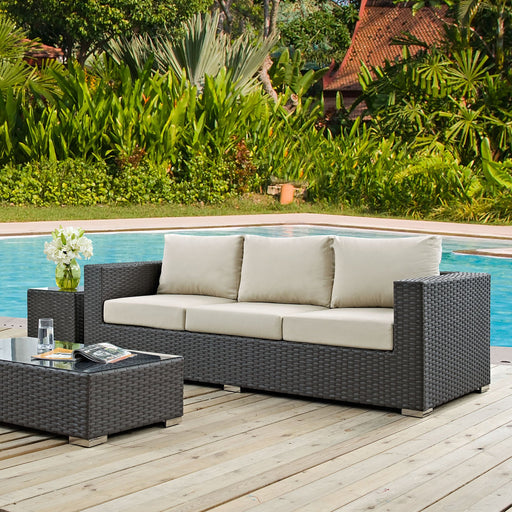 Sojourn Outdoor Patio Sunbrella® Sofa - Modway \outdoor\sofas & sectionals