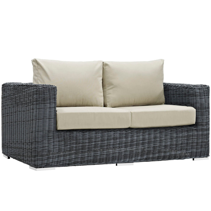 Summon Outdoor Patio Sunbrella® Loveseat - alternate angle view