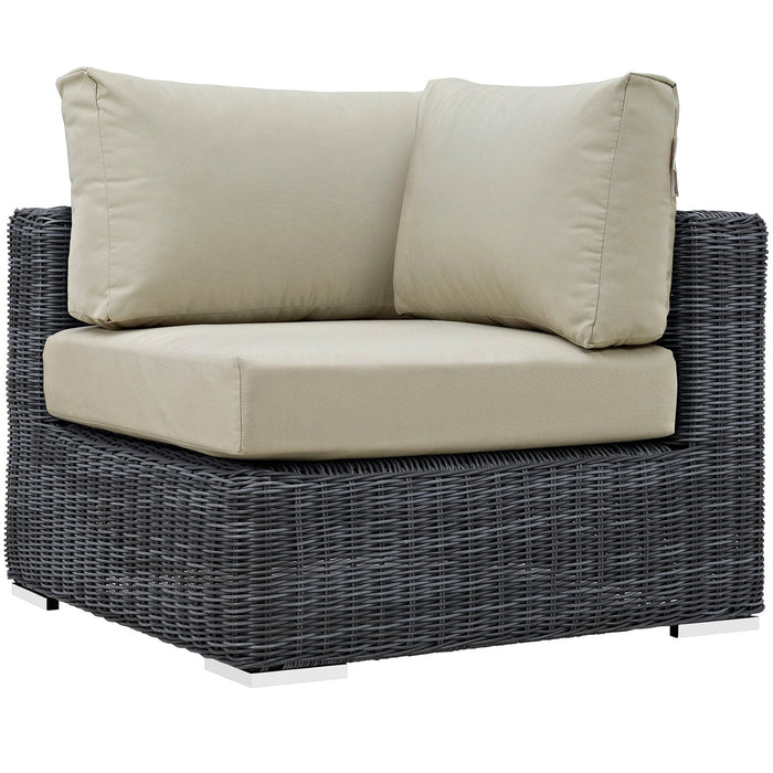 Summon Outdoor Patio Sunbrella® Corner - Modway \outdoor\sofas & sectionals