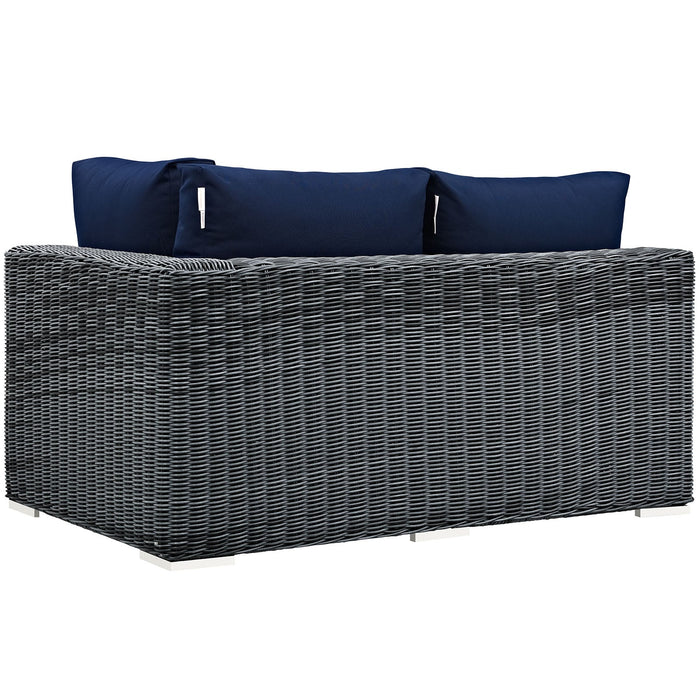 Summon Outdoor Patio Sunbrella® Right Arm Loveseat - view 5