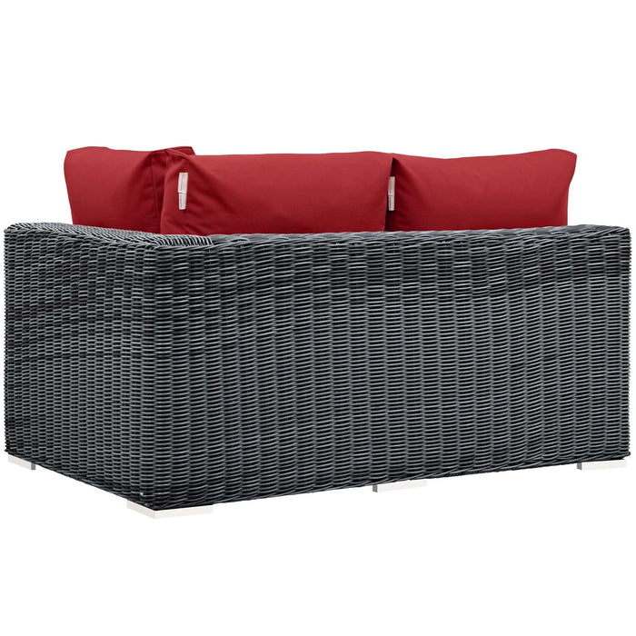 Summon Outdoor Patio Sunbrella® Right Arm Loveseat - view 8
