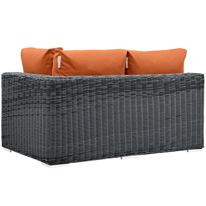 Summon Outdoor Patio Sunbrella® Right Arm Loveseat - view 11