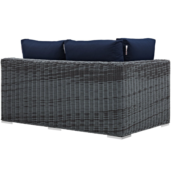 Summon Outdoor Patio Sunbrella® Left Arm Loveseat - view 8