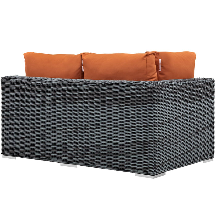 Summon Outdoor Patio Sunbrella® Left Arm Loveseat - view 11