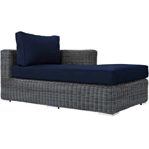 Summon Outdoor Patio Sunbrella® Right Arm Chaise - alternate angle view
