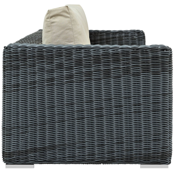 Summon Outdoor Patio Sunbrella® Sofa - detail close-up