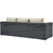 Summon Outdoor Patio Sunbrella® Sofa - in lifestyle setting
