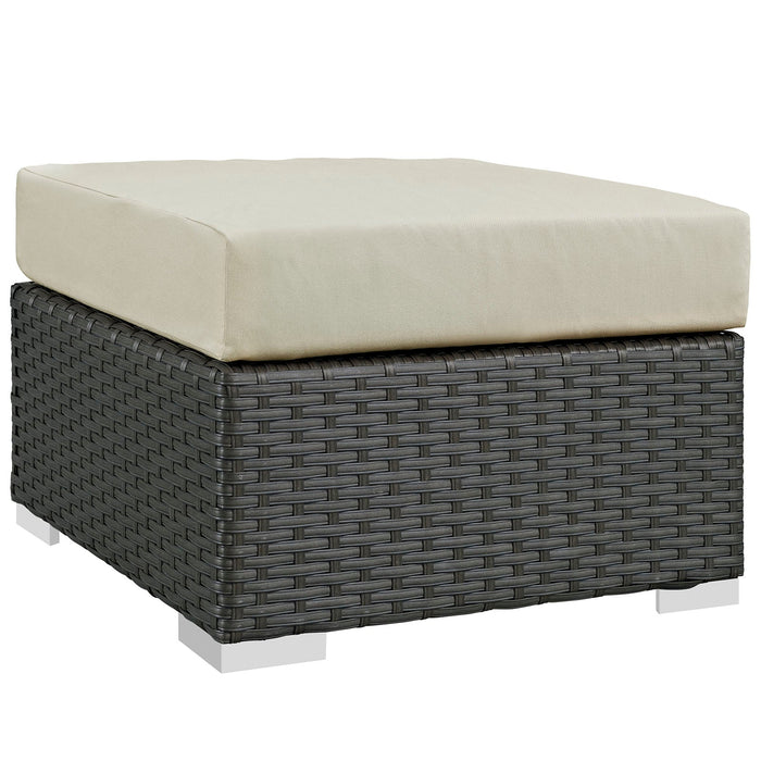 Modway Sojourn 5 Piece Outdoor Patio Sunbrella® Sectional Set - Lifestyle View
