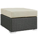 Modway Sojourn 3 Piece Outdoor Patio Sunbrella® Sectional Set - Close-Up