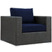 Modway Sojourn 3 Piece Outdoor Patio Sunbrella® Sectional Set - View 9