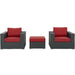 Modway Sojourn 3 Piece Outdoor Patio Sunbrella® Sectional Set - View 18