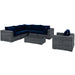 Modway Summon 7 Piece Outdoor Patio Sunbrella® Sectional Set - View 20