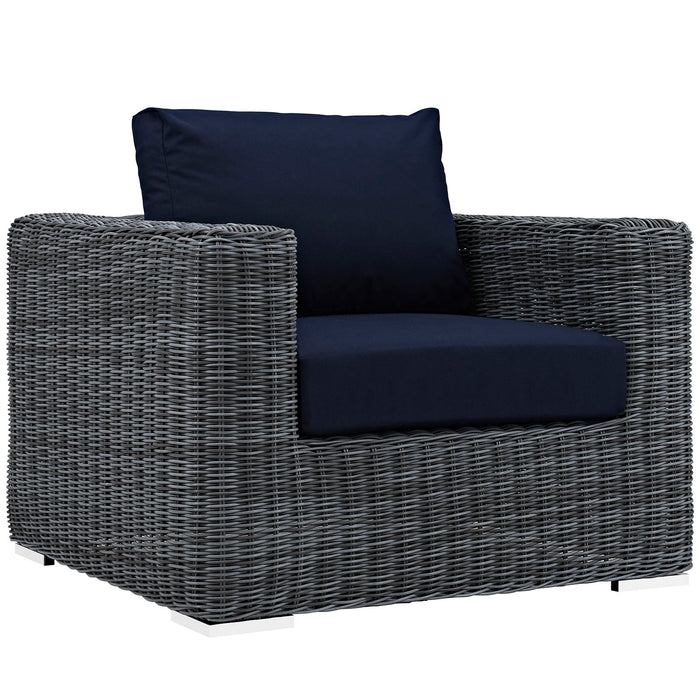 Modway Summon 7 Piece Outdoor Patio Sunbrella® Sectional Set - View 22