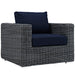 Modway Summon 7 Piece Outdoor Patio Sunbrella® Sectional Set - View 22