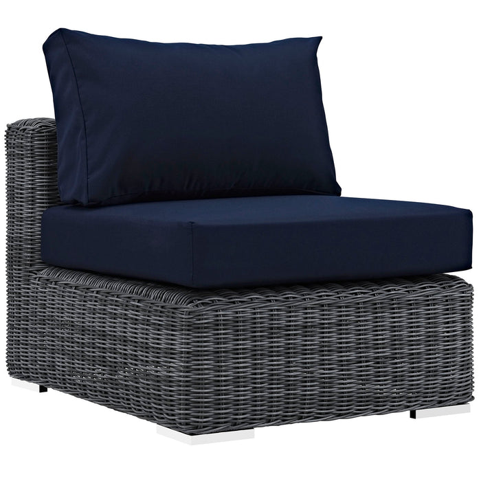 Modway Summon 7 Piece Outdoor Patio Sunbrella® Sectional Set - View 23