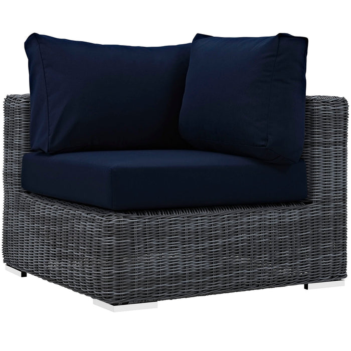Modway Summon 7 Piece Outdoor Patio Sunbrella® Sectional Set - View 24
