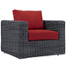 Modway Summon 7 Piece Outdoor Patio Sunbrella® Sectional Set - View 32