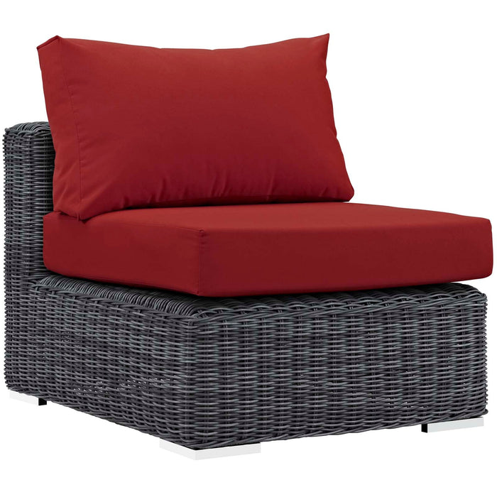 Modway Summon 7 Piece Outdoor Patio Sunbrella® Sectional Set - View 33