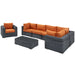 Modway Summon 7 Piece Outdoor Patio Sunbrella® Sectional Set - View 39