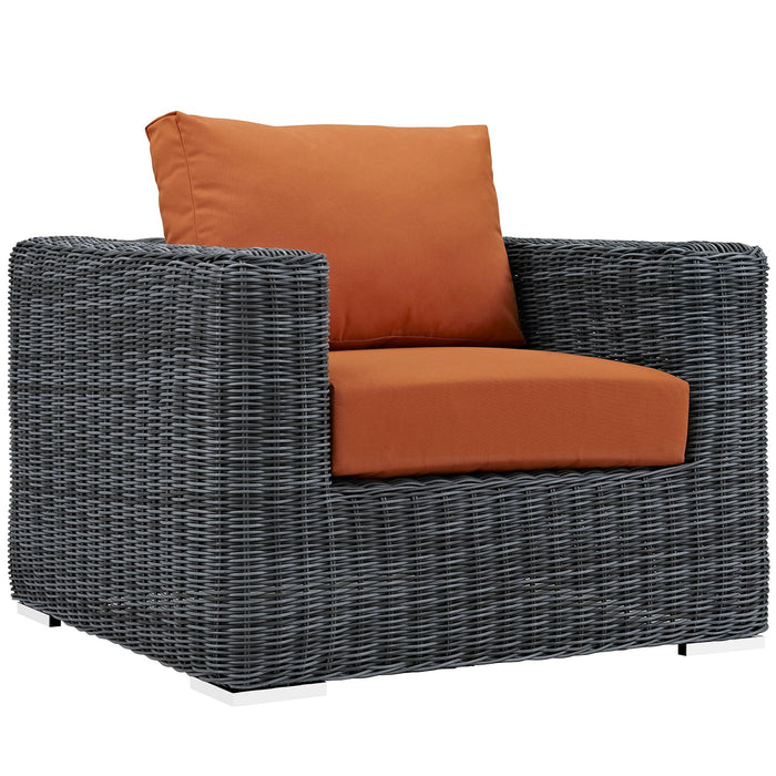 Modway Summon 7 Piece Outdoor Patio Sunbrella® Sectional Set - View 40