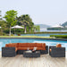 Modway Summon 7 Piece Outdoor Patio Sunbrella® Sectional Set - View 36