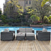 Summon 5 Piece Outdoor Patio Sunbrella® Sectional Set by Modway - feature highlight