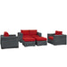 Summon 5 Piece Outdoor Patio Sunbrella® Sectional Set by Modway - view 26