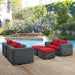Summon 5 Piece Outdoor Patio Sunbrella® Sectional Set by Modway - view 25