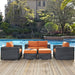 Summon 5 Piece Outdoor Patio Sunbrella® Sectional Set outdoor patio furniture set