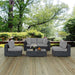 Modway Summon 5 Piece Outdoor Patio Sunbrella® Sectional Set - View 17