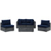 Modway Summon 5 Piece Outdoor Patio Sunbrella® Sectional Set - View 28