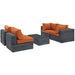 Modway Summon 5 Piece Outdoor Patio Sunbrella® Sectional Set - View 34