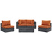 Modway Summon 5 Piece Outdoor Patio Sunbrella® Sectional Set - View 36