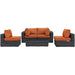 Modway Summon 5 Piece Outdoor Patio Sunbrella® Sectional Set - View 40