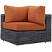 Modway Summon 5 Piece Outdoor Patio Sunbrella® Sectional Set - View 38